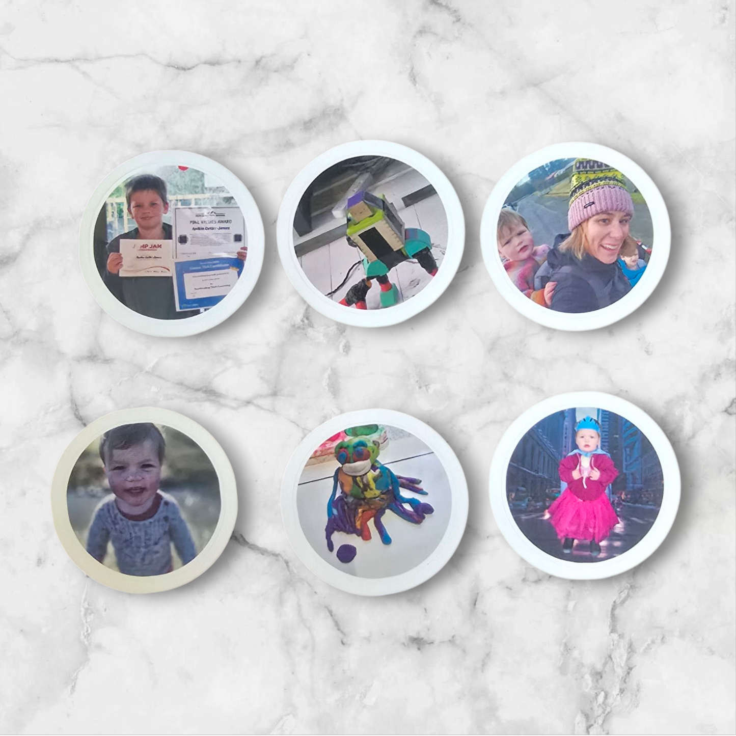 Waterproof 5mm Photo Stickers – Set of 6