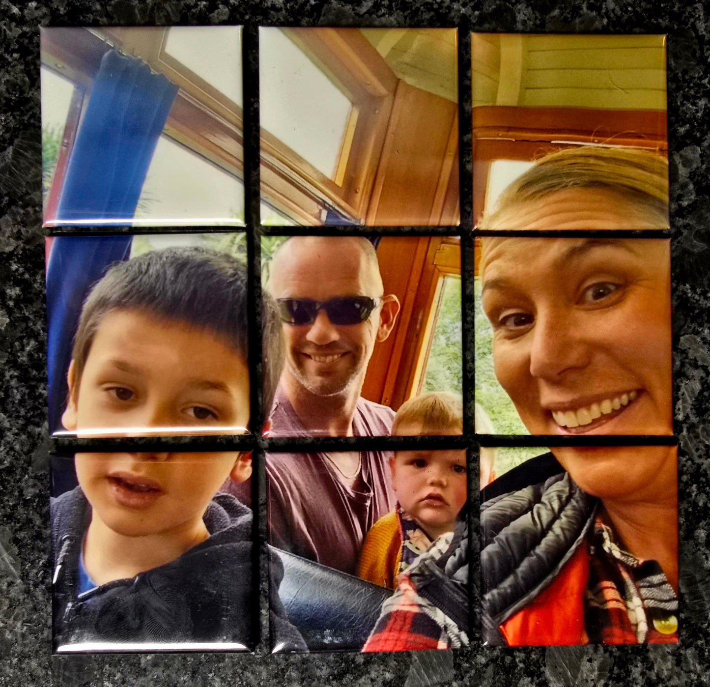 Father’s Day Special – 9-Square Split Photo Magnet Set